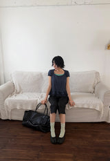SLIT CAPRI PANTS