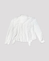 Dot scarf blouse_ivory