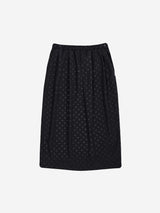 BASIC SAFARI DOTS POLY SKIRTS (BLACK)