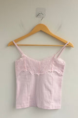 soft lace sleeveless shirt