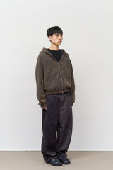 Salt Washed Zip Hoodie