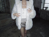 Hoodie fox fur-JK (White)