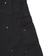 Double Knee Chino 8-Bermuda Pants - Black