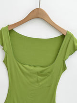 Aila Pocket Scoop Tee