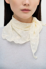 Embroidered Petit Arc Scarf_2colors