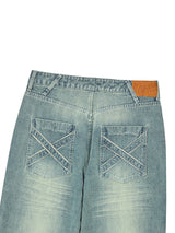 DOUBLE CAT WASHED DENIM SAND