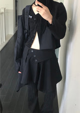 サイドボタンストラップカーディガン