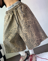 LEOPARD WASHING BELT BERMUDA 🐯🖤💛3COLOR