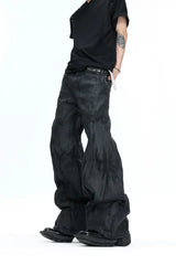 Waxed Studded Jeans