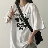 Runan バニーラビット ボックスフィット 半袖Tシャツ