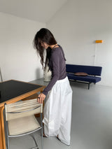 FOLD CARGO WIDE PANTS (5C)