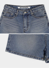 [B-DENIM] WASHING SHORTS 012 - BLUE