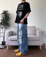 デストロイドブラッシュデニムパンツ
