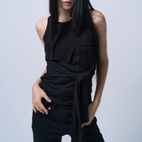 UNBALANCE TUBE TOP (BLACK)