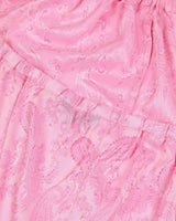 ツートーンリボンペイズリーホルターネックトップ _ PINK