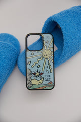 sun and pentacle epoxy phone case