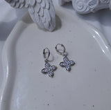 Luna Blossom Huggies Piercing - Silver color
