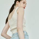 Silky sleeveless - Ivory - TKS001