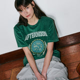 Graphic Towel Tee Green