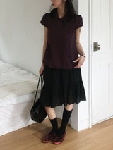 Lauryn Cancan Frill Ribbon Midi Skirt (2c)