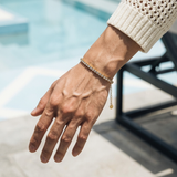 Gold Curve Stone Bracelet