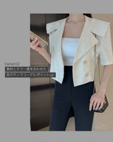 【MADE】Cropped sailor jacket
