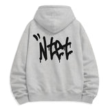 graffiti font logo 2-way zip-up (4color)