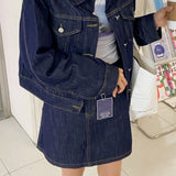 Tint black blue denim  [Skirt only]