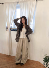 Lace Ribbon Shirring Layered Sleeveless (3color)