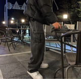アンダーバー ピグメント カーゴ ワイド バンディング パンツ