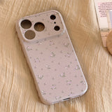 フラワー ドット パターン ソフト iPhone ケース