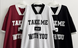 Take color matching line short sleeve