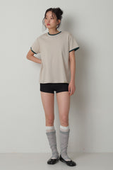 Linger Contour Tee_Beige