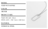 Men's pendant necklace stainless steel_CLEF OCTA B NEC