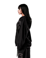 NO STRESS HOTFIX SET HOOD ZIP-UP BLACK