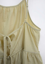 ribbon strap layered dress