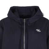 LAYERED STRING HOODIE ZIP-UP [NAVY]
