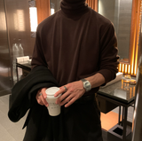 アーバンソリッドレーダータートルネック長袖Tシャツ