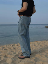 ASCLO Obi Less Denim Pants (2color)