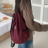 Swag-on nylon Bokjori string backpack suitcase luggage color prosthetic bag 3 colors [mandarinetree only]