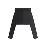 UNBALANCE TUBE TOP (BLACK)