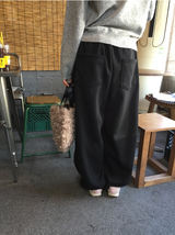 エザーシャーリングポケット起毛スウェットパンツ（4c）