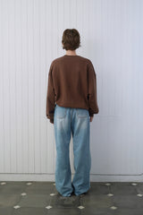 Wtsm logo sweatshirt_brown