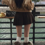 [BELLIDE MADE] Loose A-line pleated skirt
