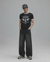 (M's) ヤチェマッスルフィットリンガーTシャツ 26SS-013
