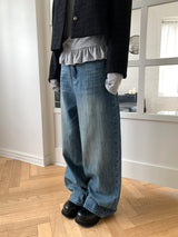 ブラッシュワイドデニムパンツ