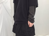 Double ribbon knee-point pants