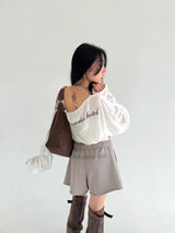 SHIRRING BOLERO