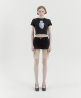 Heart Short Sleeve Tee Black