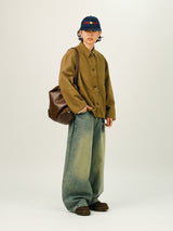 LA Oil Brushed Denim Pants
